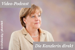 Frau Merkel im Podcast