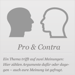 Zwei Köpfe, die sich gegenüber stehen