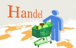 Grafik: Christian Pfeifer Eine Figur mit Einkaufswaren auf einer Weltkarte