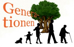 Junge und ältere Leute