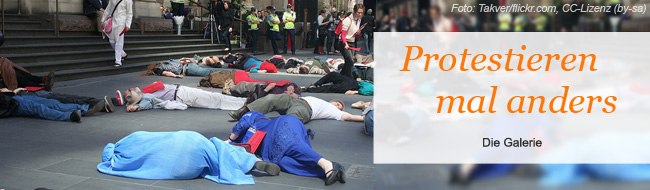 Protestieren mal anders. Die Galerie