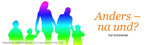 Ein gleichgeschlechtliches Paar mit drei Kindern - in Zeichnung