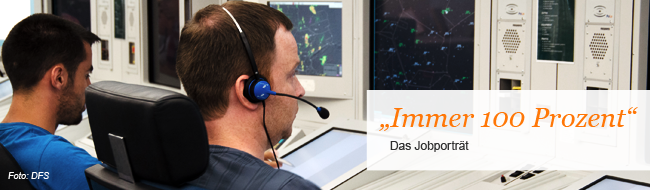 Fluglotsen am Arbeitsplatz